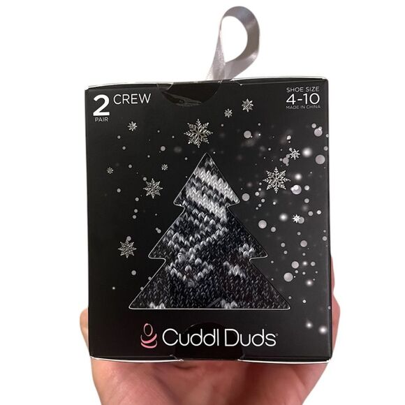 Cuddl Duds Cashmere Blend Crew Socks (Set of 2) - Picture 14 of 16